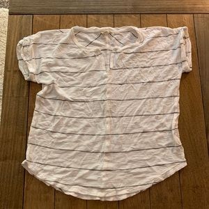 Madewell white v-neck tissue tee